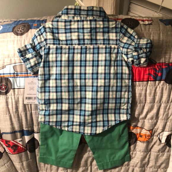 Carters 3 mo button down set - Picture 4 of 8